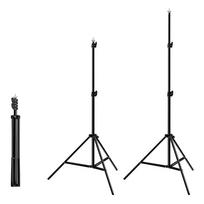 fono laikiklis - Puluz fotostudijos fono laikiklis 2 x 2 m + 3 fotostudijos fonai - 2 nuotrauka