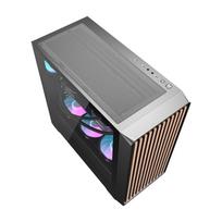 darkflash ds900 computer case - Darkflash DS900WD kompiuterio korpusas (juodas) + 4 ventiliatoriai - 6 nuotrauka