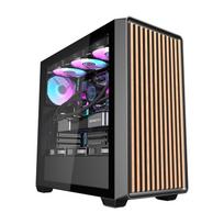 darkflash ds900 computer case - Darkflash DS900WD kompiuterio korpusas (juodas) + 4 ventiliatoriai - 8 nuotrauka
