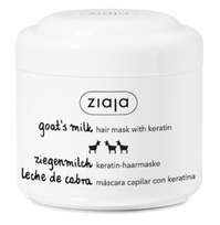 keratino kauke plaukams -  Ziaja ožkų pieno atstatomoji plaukų kaukė su keratinu 200 ml - 2 nuotrauka