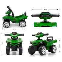 keturratis juodas - Paspiriamas automobilis Milly Mally Monster Military, juodas/žalias - 5 nuotrauka