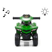 keturratis juodas - Paspiriamas automobilis Milly Mally Monster Military, juodas/žalias - 6 nuotrauka