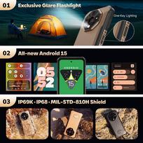 ulefone armor - Ulefone Armor X16 6/128GB Smėlio Kopa (Sand Dune) - 5 nuotrauka
