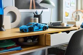 lego chevrolet - LEGO Technic Chevrolet Corvette Stingray mėlynas (Blue) 42217 - 3 nuotrauka