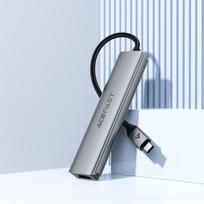 usb c hub 4k 60hz - Acefast J16 USB Hub USB-C 5-in-1 HDMI 4K 60Hz PD90W Docking Station Pilka (Gray) - 2 nuotrauka