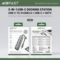 usb c hub 4k 60hz - Acefast J16 USB Hub USB-C 5-in-1 HDMI 4K 60Hz PD90W Docking Station Pilka (Gray) - 4 nuotrauka