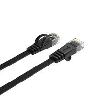 cat7 kabelis - ORICO PUG-C7B CAT7 Ethernet tinklo kabelis, plokščias, 15 m, Juodas (Black) - 6 nuotrauka