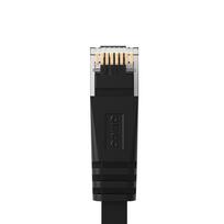 cat7 kabelis - ORICO PUG-C7B CAT7 Ethernet tinklo kabelis, plokščias, 15 m, Juodas (Black) - 7 nuotrauka
