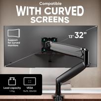 monitoriaus laikiklis - MONITOR ACC WALL MOUNT/13-32" BLACK G100-B ONKRON - 2 nuotrauka