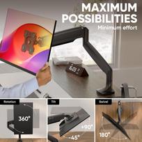 monitoriaus laikiklis - MONITOR ACC WALL MOUNT/13-32" BLACK G100-B ONKRON - 8 nuotrauka