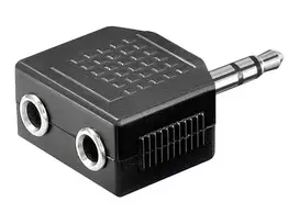 3.5 mm jack - Goobay Headphone AUX adapter; 3.5 mm jack 1-to-2 - 2 nuotrauka