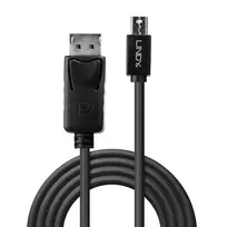 kabelia dp - Lindy Mini-DisplayPort an Displayport Kabelis juodas 2m - 2 nuotrauka