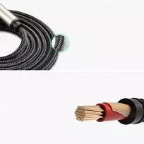 ts 6.35mm - Ugreen 10639 AV128 Jack cable 6.35 mm Grey - 4 nuotrauka