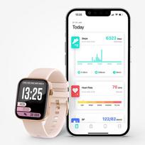 auksini laikrodziai - LAMAX BCool 2 Plus Rose Gold (Rožinis) - 7 nuotrauka