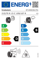 r15c 70 215 - Vredestein Comtrac 2 Winter 215/70 R15C 109/107R - 2 nuotrauka