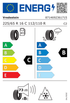 padangos r16 225 65 c - Vredestein Comtrac 2 Winter 225/65 R16C 112/110R - 2 nuotrauka