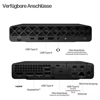 ryzen ai 8 - HP EliteDesk 8 Mini G1a Ryzen AI 5 340 32GB 512GB SSD Windows 11 Pro Juodas (Black) - 9 nuotrauka