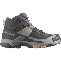 salomon batai - Salomon X Ultra 5 Mid GTX, pilka/žalsva/šviesiai ruda, be aulo, be pašiltinimo - 4 nuotrauka