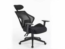 ergonomine biuro kede - Darbo kėdė Q-406, 52 x 67 x 102 cm, juoda - 2 nuotrauka
