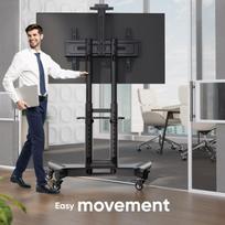 mobilus tv stovas - TV SET ACC MOBILE STAND/40-70"/BLACK TS1551-B ONKRON - 5 nuotrauka