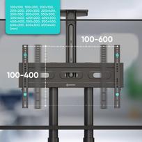 mobilus tv stovas - TV SET ACC MOBILE STAND/40-70"/BLACK TS1551-B ONKRON - 7 nuotrauka