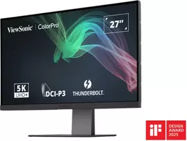 led monitorius - ViewSonic VP2788-5K 27", 5K, IPS, Juodas (Black) - 5 nuotrauka