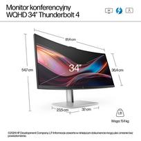 usb c usb c dp - HP Series 7 Pro 734pm 34i WQHD Conf | 8K157UT#ABB - 8 nuotrauka