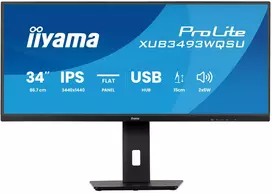 ultrawide monitorius - iiyama ProLite XUB3493WQSU-B6 34", IPS, UWQHD, 120Hz - 3 nuotrauka