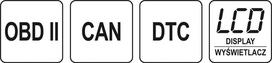 obd diagnostika - Toya YATO OBD / EOBD DIAGNOSTINIS TESTERIS - 2 nuotrauka
