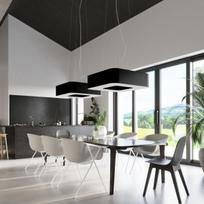 pakabiname sviestuvai sietynai - Sollux Urano 80 SL.0828, E27, 8 x 60 W, juodas - 4 nuotrauka