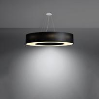 pakabiname sviestuvai sietynai - Sollux Saturno 90 SL.0796, E27, 8 x 60 W, juodas - 7 nuotrauka
