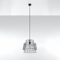 pakabinami sviestuvai senukai - Sollux Lighting GATE, E27, 1 x 60 W, juodas - 8 nuotrauka