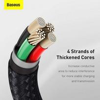usb lightning laidas baseus - Baseus CALJK-01 Black - 4 nuotrauka