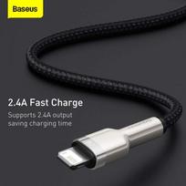 usb lightning laidas baseus - Baseus CALJK-01 Black - 5 nuotrauka