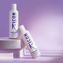 purple shampoo - Šampūnas šalinantis nepageidaujamą gelsvą atspalvį iš plaukų ICON PURE LIGHT Purple Shampoo 250ml - 2 nuotrauka