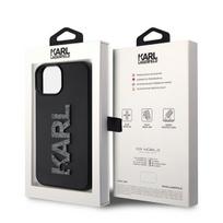 iphone 13 telefono deklas karl lagerfeld - Karl Lagerfeld "KLHCP15S3DMBKCK Hardcase 3D Rubber Glitter Logo iPhone 15" - 2 nuotrauka
