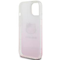 deklas apple iphone 14 - Apple iPhone 13 / 14 / 15 Hello Kitty dėklas IML Gradient Electrop Kitty Head (HKHCP15SHDGKEP) rožinės spalvos - 3 nuotrauka