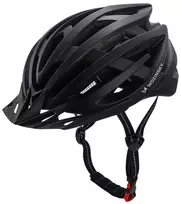 salmas m - Dviratininko šalmas MTB Wozinsky su odpinanym daszkiem i tylną lampką USB 54-57 cm - juoda - 1 nuotrauka