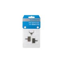 trinkeles lt - Diskinių stabdžių trinkelių rinkinys Shimano K04TI Metal, titanas/metalas, pilka sp., 2 vnt. - 2 nuotrauka