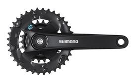 shimano tourney - Shimano Tourney FC-TY501-2 Žvaigždžių blokas priekinis 46/30T Juodas (Black) - 2 nuotrauka