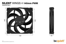 korpusas be quiet! - BE QUIET BL096 SilentWings 4 140mm PWM - 2 nuotrauka