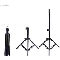 telefono laikiklis trikojui - Puluz LED žiedinė lempa 16cm, su trikoju stovu iki 70cm ir dvigubu telefono laikikliu, USB - 2 nuotrauka
