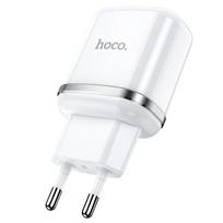 usb pakrovejas 2 - Hoco N4 su dviem USB  jungtimis (2.4A) baltas - 4 nuotrauka
