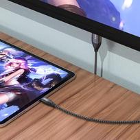 usb type c hdmi - Kabelis Hoco UA16 Type-C to HDMI 2.0m pilkas - 3 nuotrauka