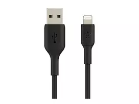 apple pakrovejas - Belkin Boost USB To Apple Lightning Cable 2m Black - 2 nuotrauka