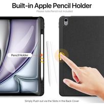 apple ipad air case - Dux Ducis "Domo Magnet Book Case iPad Air 13 (2024) A2903|A2904|A2898" Black - 9 nuotrauka