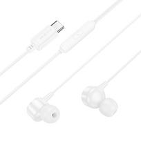 microphone usb c - Borofone BM94 USB-C White (Baltos) - 3 nuotrauka