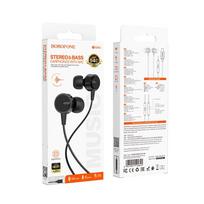ausines su mikrofonu - Borofone BM94 USB-C Black (Juodos) - 2 nuotrauka