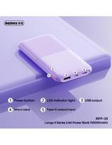 atsarginis maitinimo saltinis power bank - Remax RPP-23 10000mAh 12W juoda - 3 nuotrauka