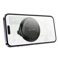 magsafe - Borofone BH135 Parker Magnetic Car Holder Juodas (Black) - 7 nuotrauka